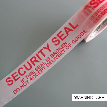Security Seal Warning Adhesive Tape